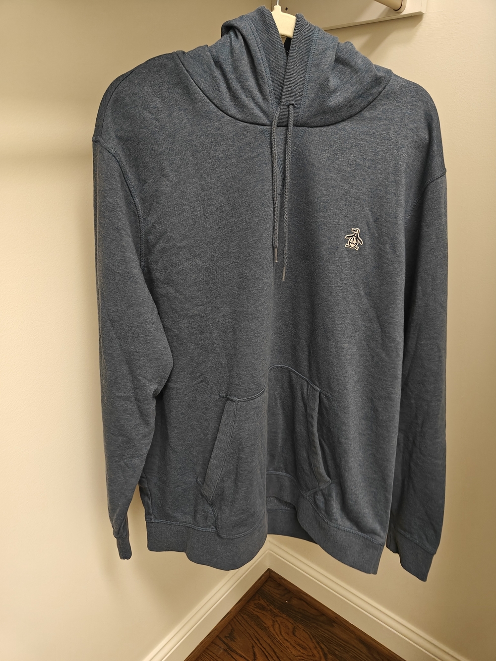 Penguin Heathered Blue Pullover Hoodie